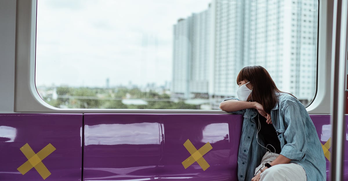 Hungarian train (MÁV) tickets online? - Woman Wearing a Face Mask on the Subway