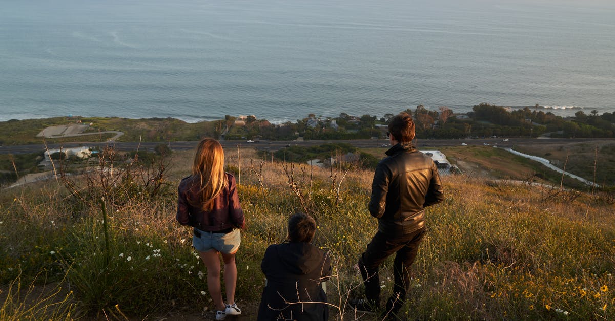 I've entered the Schengen area as a tourist. Do I need to re-enter the Schengen in order to activate my working holiday visa? [closed] - From above back view of young friends in casual outfits observing picturesque seascape from high edge of hill in rural area while enjoying weekend together
