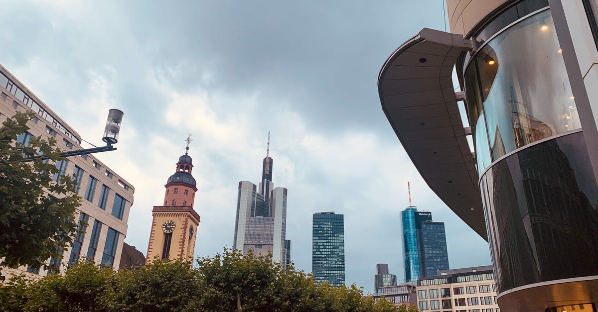 I am traveling to germany [closed] - Low Angle Shot of the Frankfurt am Main Skyline 