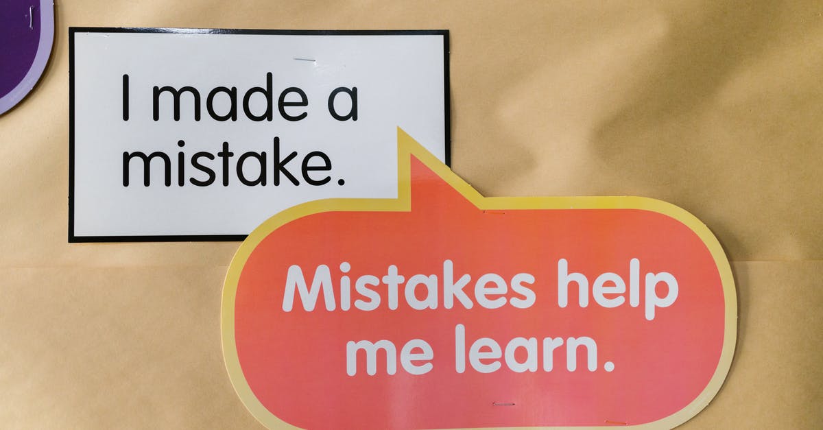I made a mistake on my ESTA, am I screwed? - An Encouragement Quotes on Brown Paper