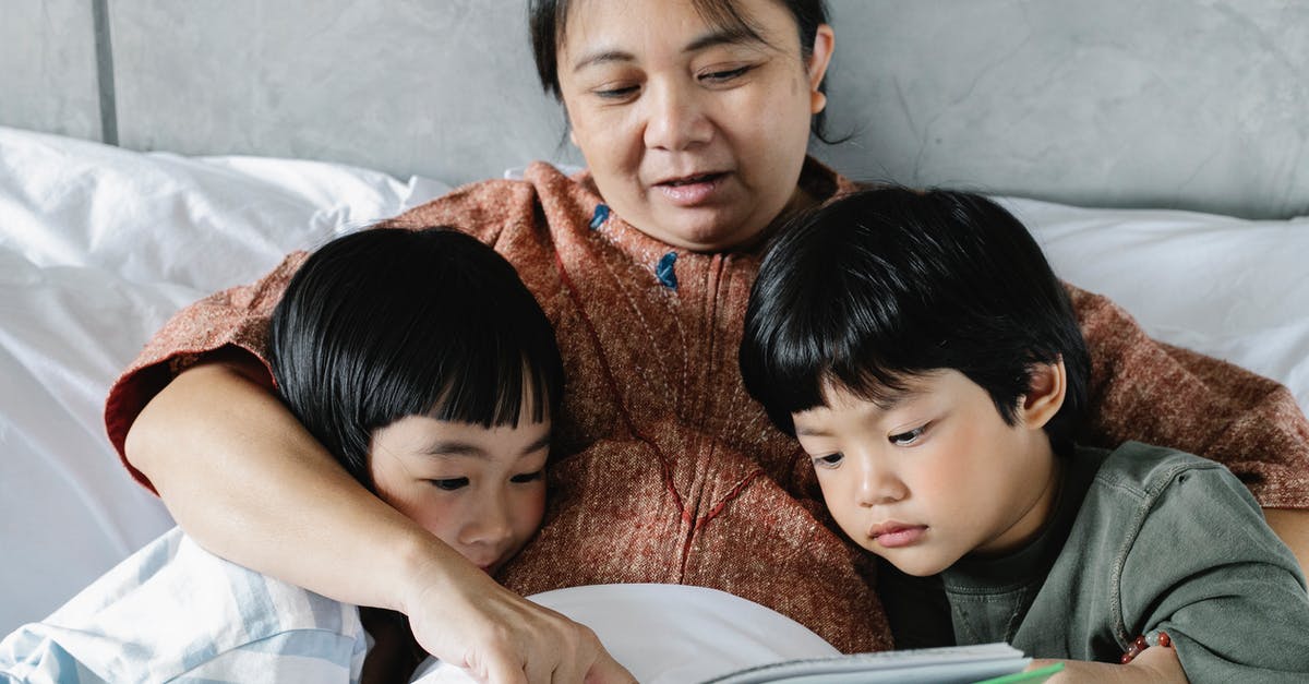 I want my brother and mother to move to Australia [closed] - Ethnic mother and little kids reading book in bed