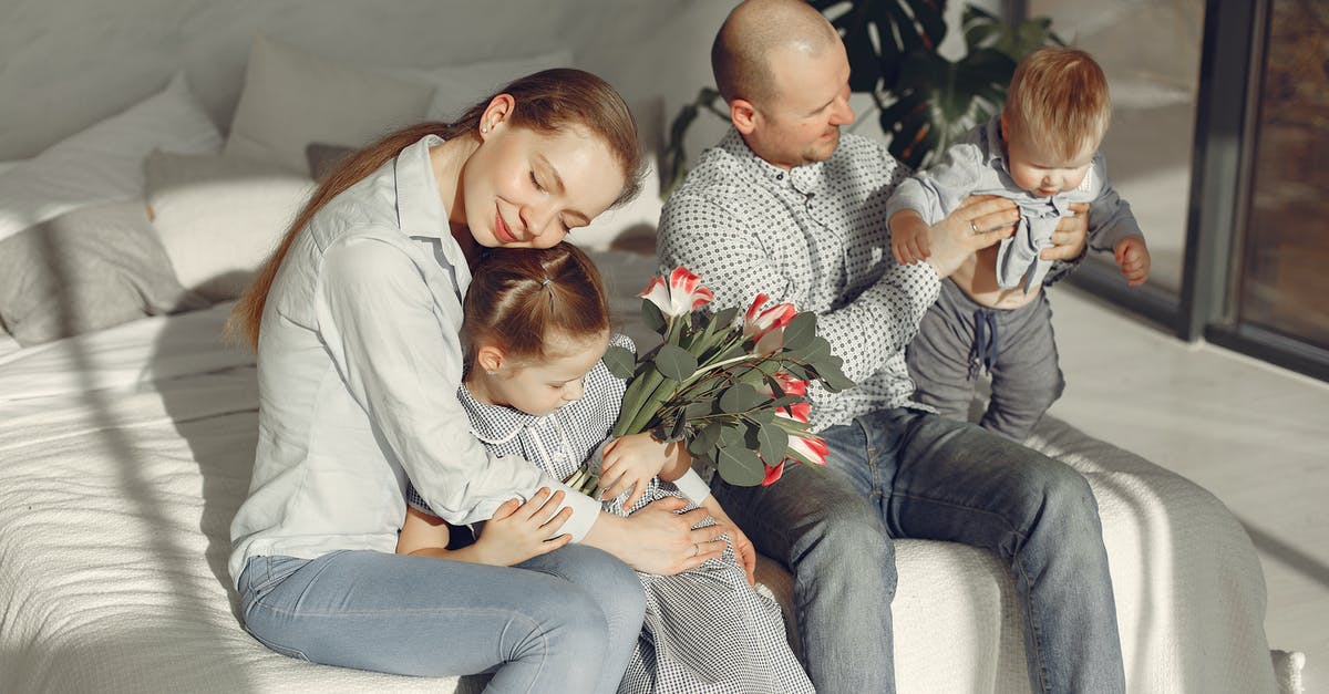 I want my brother and mother to move to Australia [closed] - Happy family resting on bed during weekend