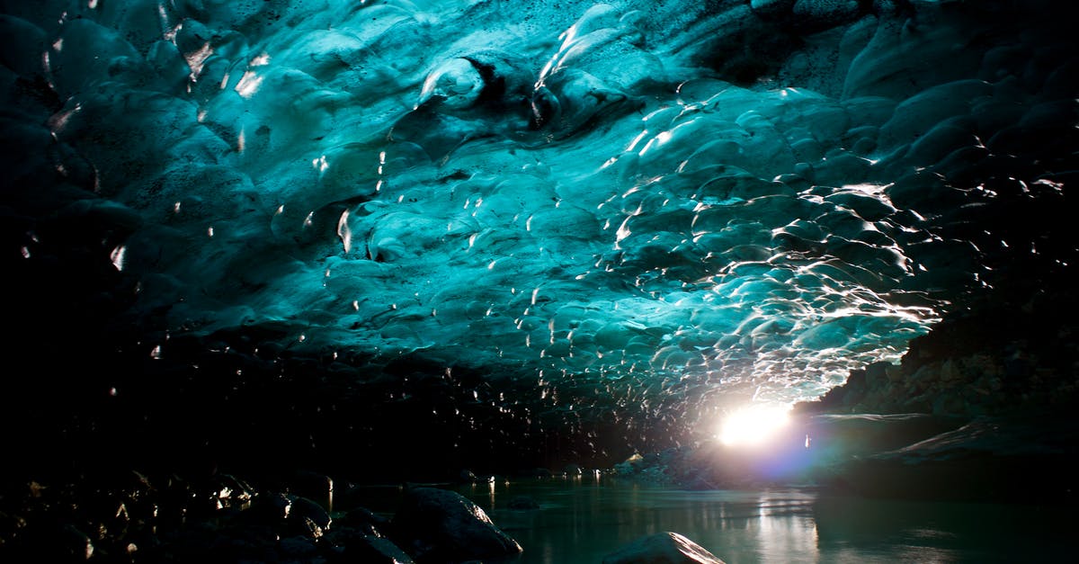 Ice Caves tour in October in Iceland - The Inside of the Blue Ice Cave in Iceland