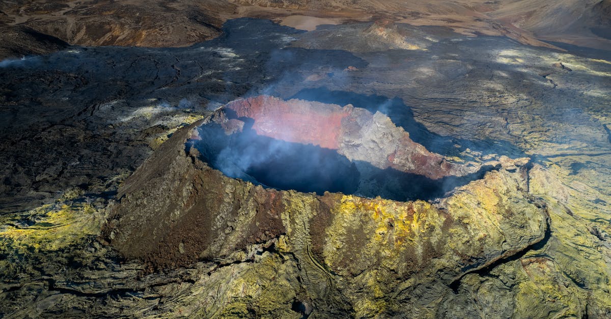 Iceland - Visiting fjords from Reykjavík in 1 day - An Aerial Shot of a Volcano, Iceland