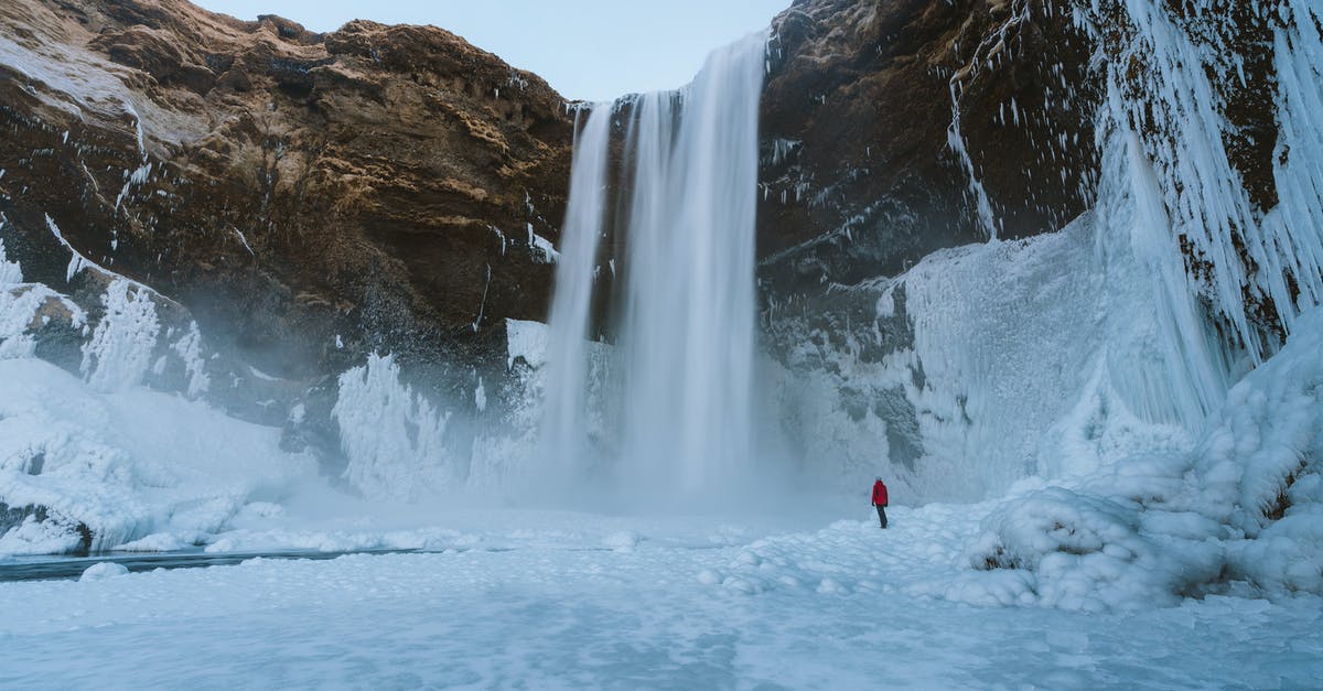 Iceland - Visiting fjords from Reykjavík in 1 day - Person Walking on Snowfield