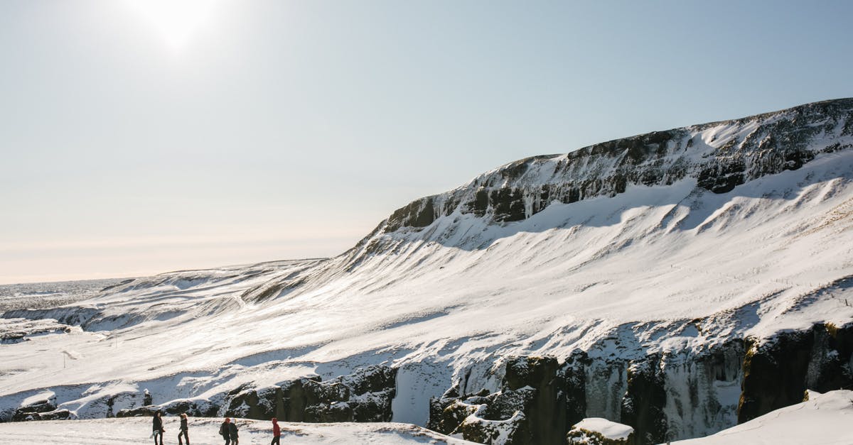 Iceland Covid restrictions for tourists [duplicate] - People Walking on a Snow Covered Mountain Trail