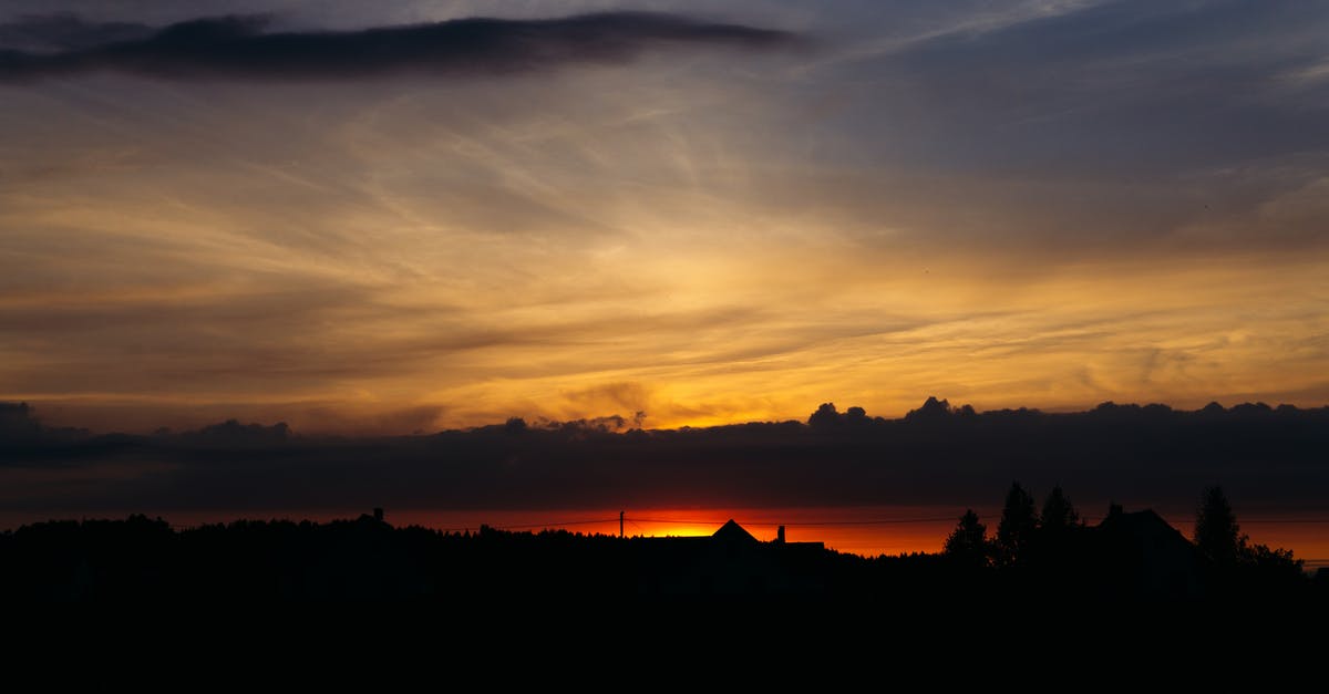 Iceland in late Autumn - Silhouette of Mountain