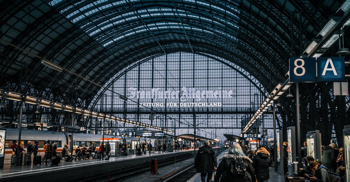 Identification card for foreigners in trains in Germany - Train Station