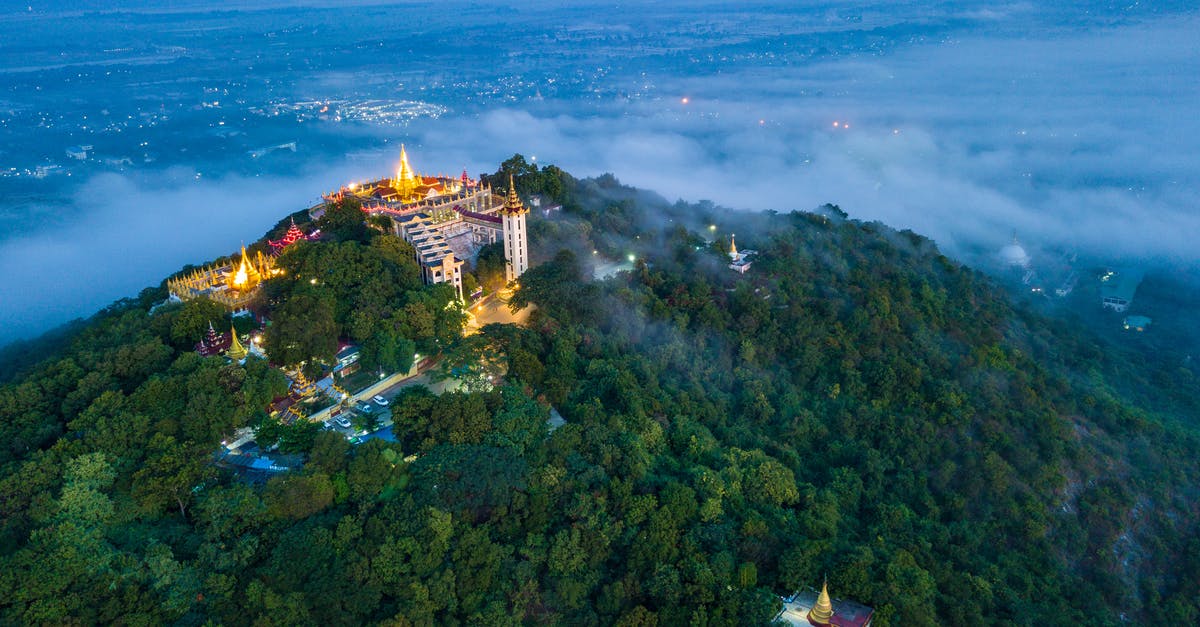 Identify this waterfall in Myanmar - Aerial View of Green Trees and Body of Water