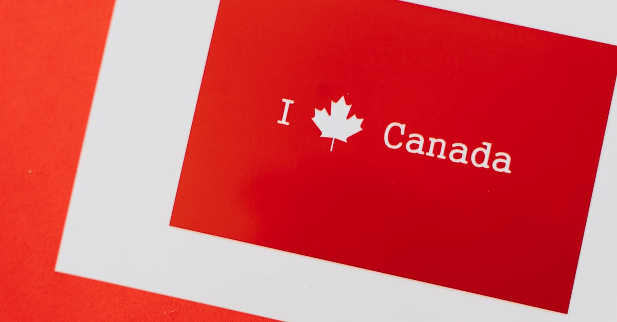 If I leave through Hyder, will Canada know I've left? - A Red and White I Love Canada Card