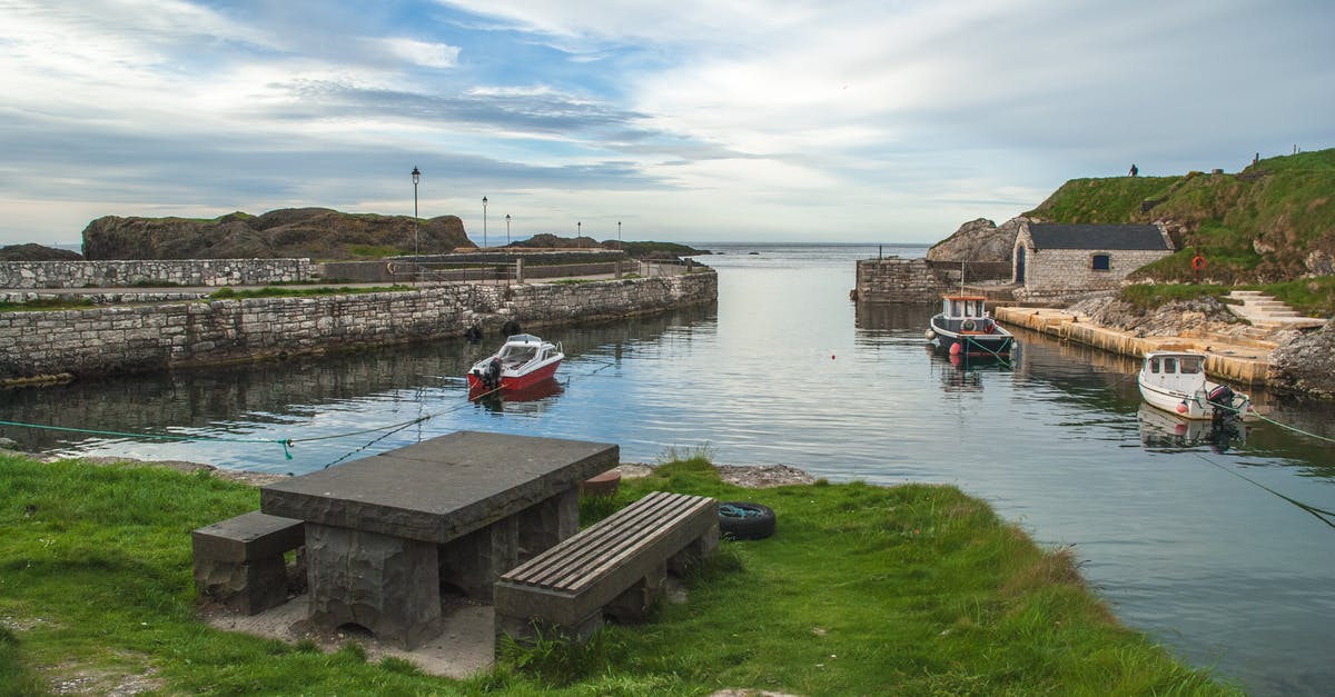 Immigration check between Northern Ireland/Republic of Ireland and Great Britain - Red Boat on Body of Water