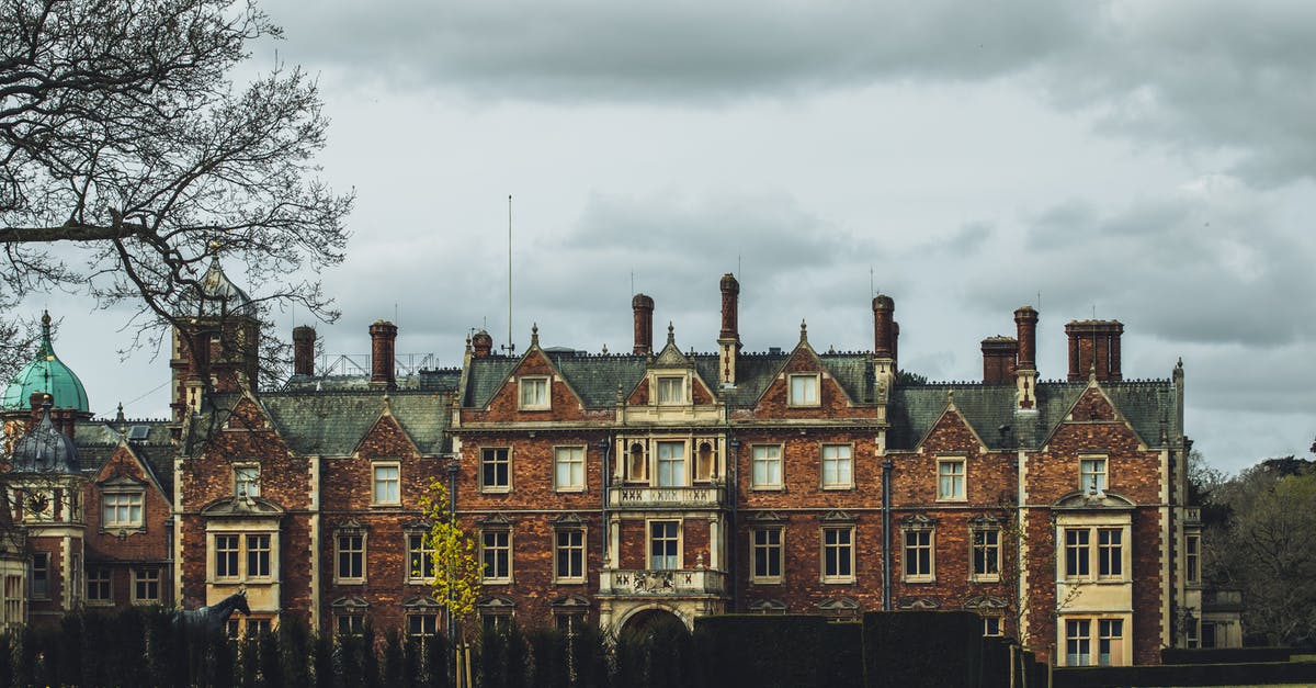 Immigration entry stamp on UK visitor visa - Sandringham Estate in England