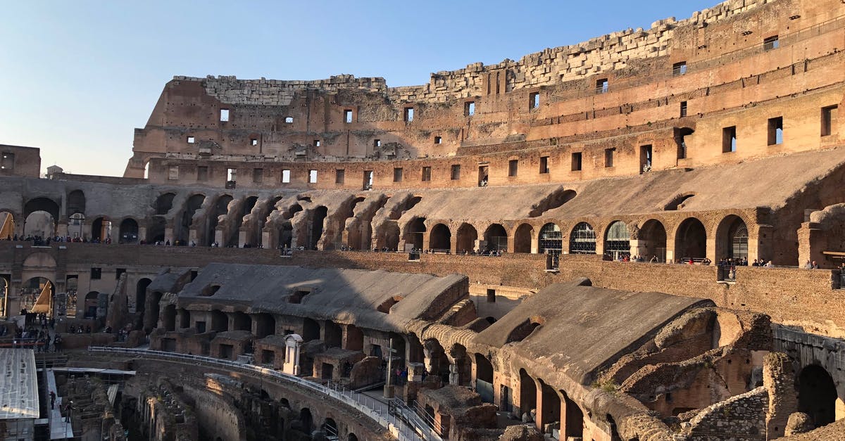 Immigration/customs during layover in Rome - Free stock photo of brick, colosseum, italy