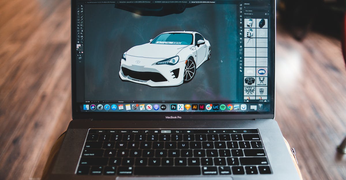 Implication of not disclosing visa refusal in first application - Picture of sports car in graphic editor application on screen of modern laptop