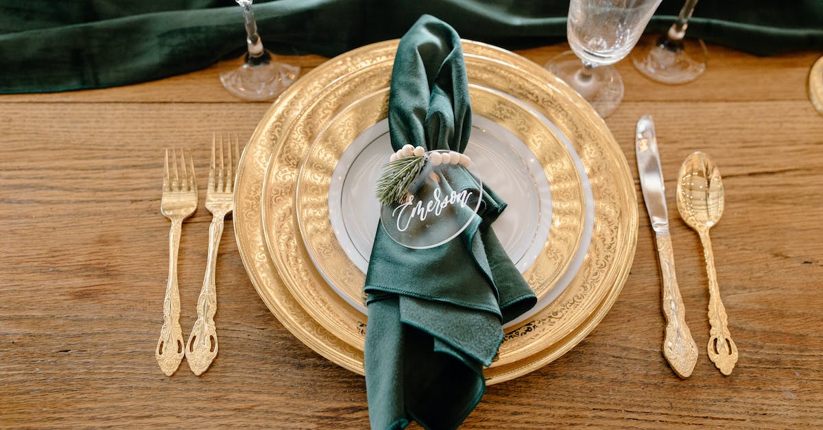 In Costa Rica - Invite Strangers to Dinner? - Table setting with elegant tableware and personalized napkin ring