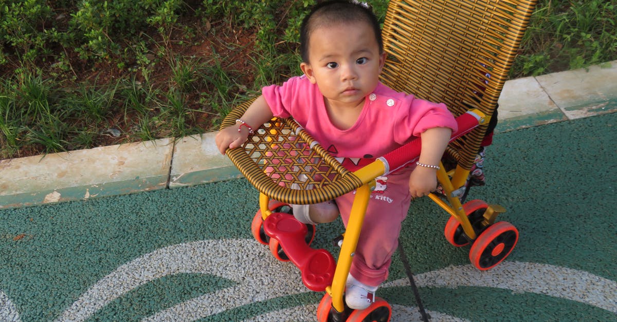 Incomplete itinerary on Chinese visa form - A Cute Baby Girl Sitting on a Woven Stroller