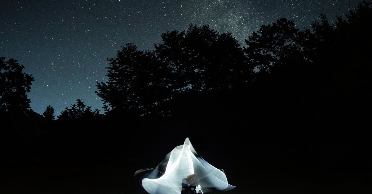 Incorrect image on visa - White Textile on Green Grass Field during Night Time