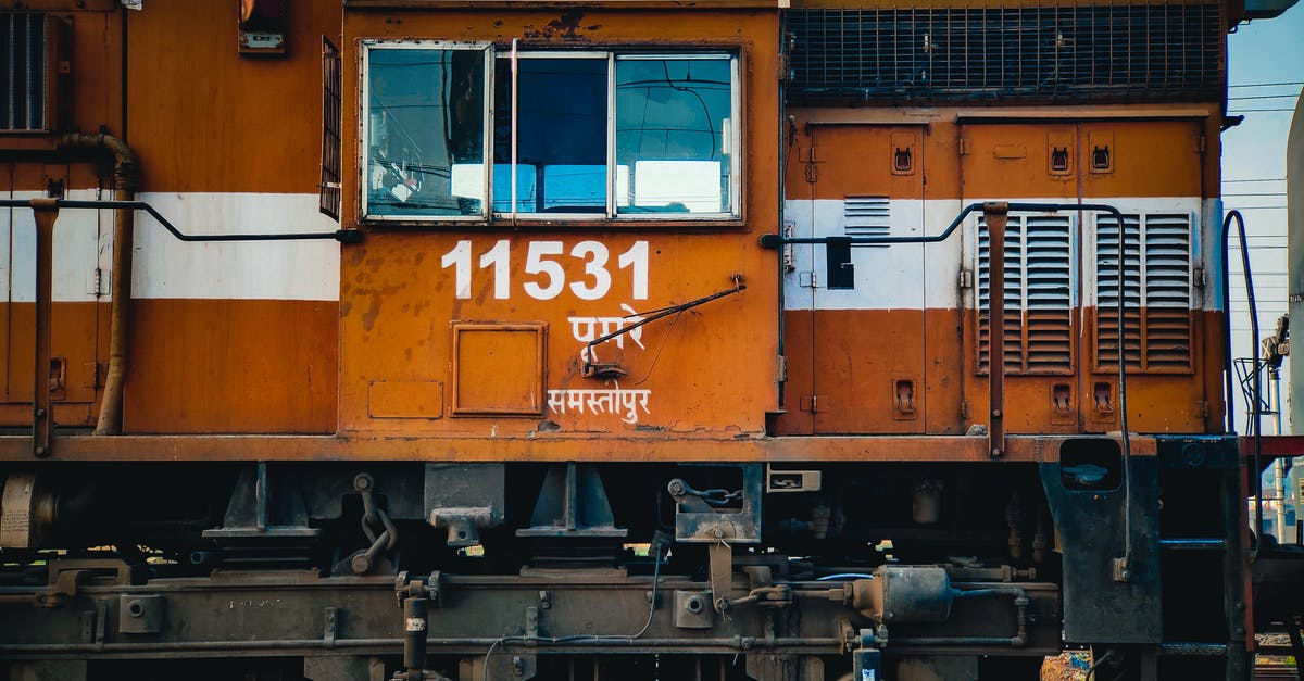 India - Train PQWL likelihood [closed] - Orange Train on Rail Tracks