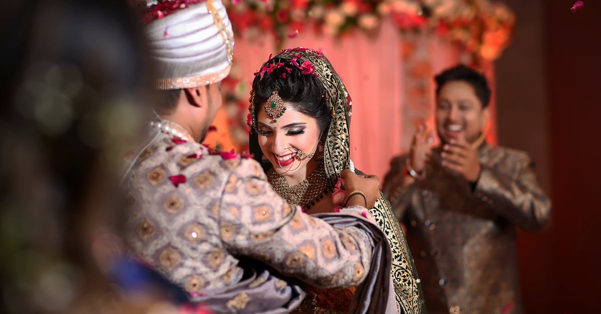 India Visa after marriage - A Couple Having a Traditional Wedding in India