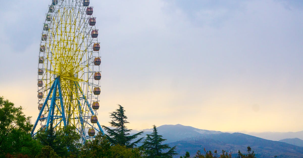 Indian residing in Tbilisi, Georgia visiting Turkey - Yellow and Brown Ferris Wheel Surrounded by Trees