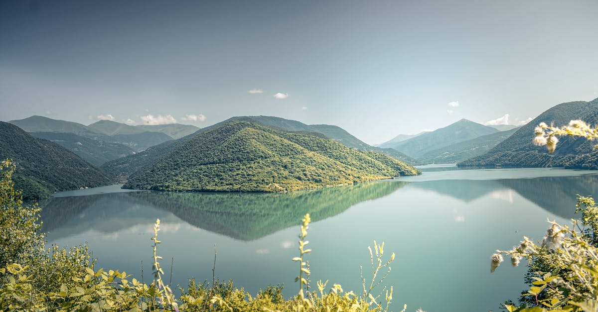 Indians traveling to Georgia - Lake Surrounded With Mountains