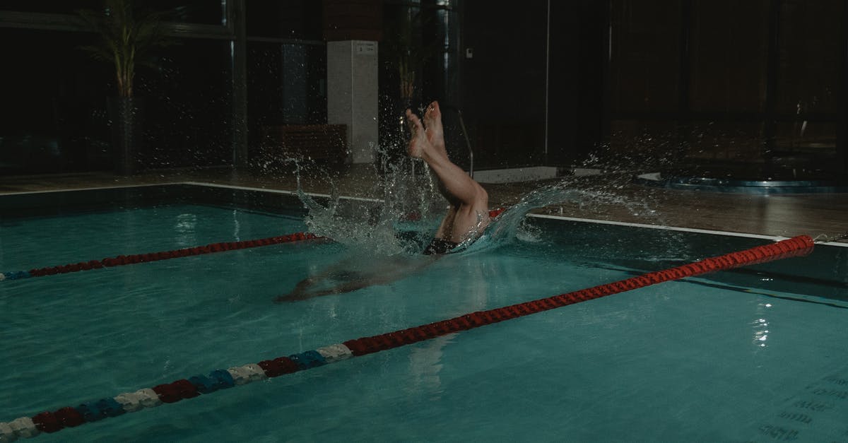 Indoor swimming in Tel Aviv. Israel? - Woman in Swimming Pool during Night Time