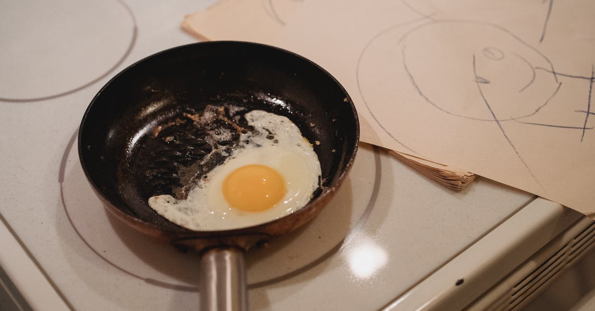 Induction stove in hand-luggage? - Fried egg in pan on stove
