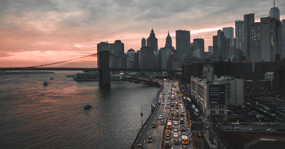 Infant traveling to US with grandparents - Bird's Eye View Of City During Dawn 