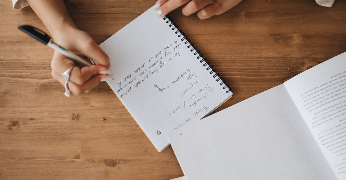 Information on people arriving from America [closed] - Top View of a Person Writing Notes on Her Notebook