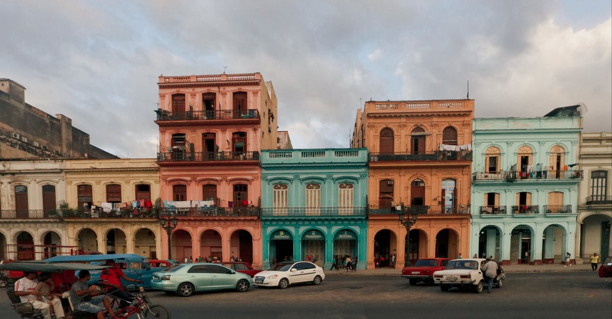 Intercity transportation in Cuba - Cars Parked Near Buildings