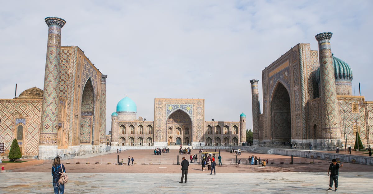 Interested in visiting Uzbekistan - People Walking Around the Famous Registan in Samarkand