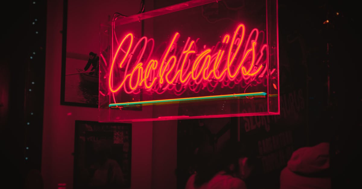 Interstellar in In-Flight Entertainment [closed] - Cocktails Neon Signage