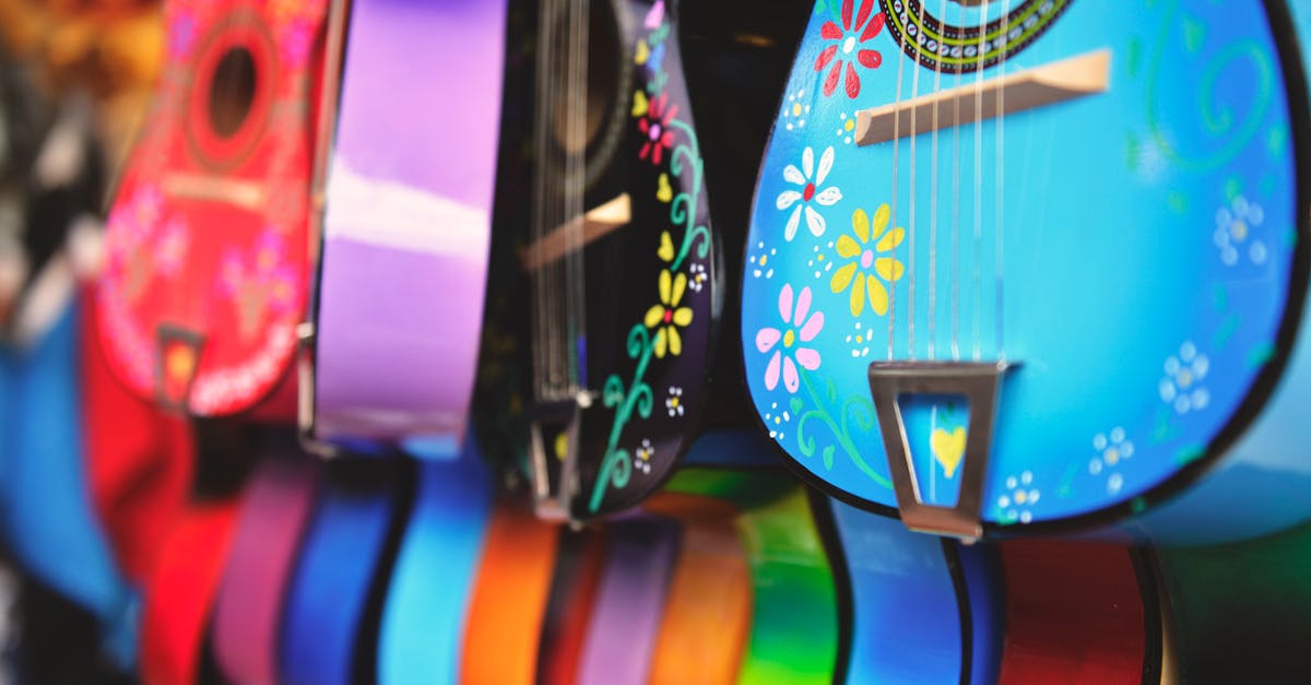 Interstellar in In-Flight Entertainment [closed] - Blue, Purple and Green Acoustic Guitars