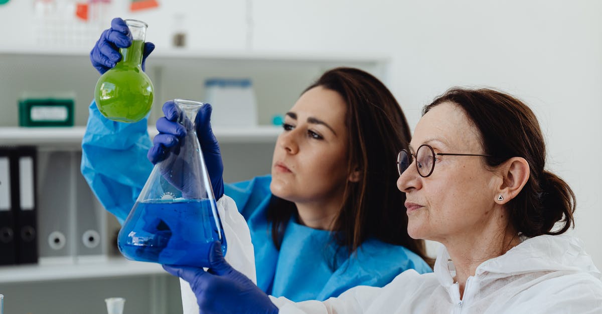 Is a B2 visa application OK for a scientific conference? - Woman in Blue Scrub Suit Holding Clear Plastic Bottle