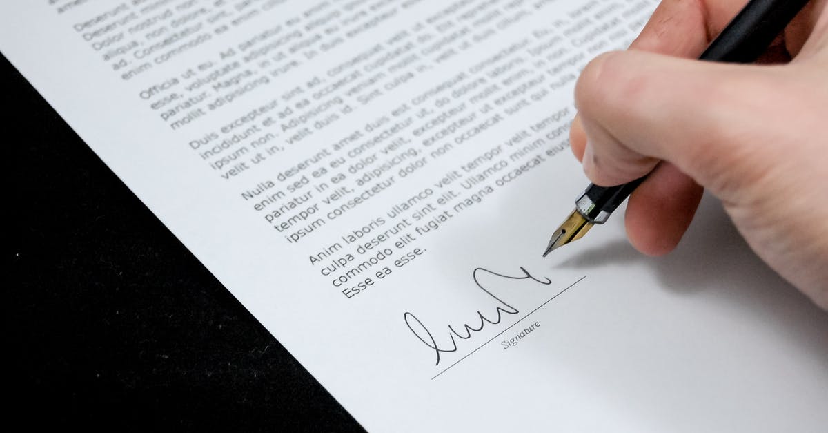 Is a signature mandatory for a B1 visa invitation letter? - White Printer Paper