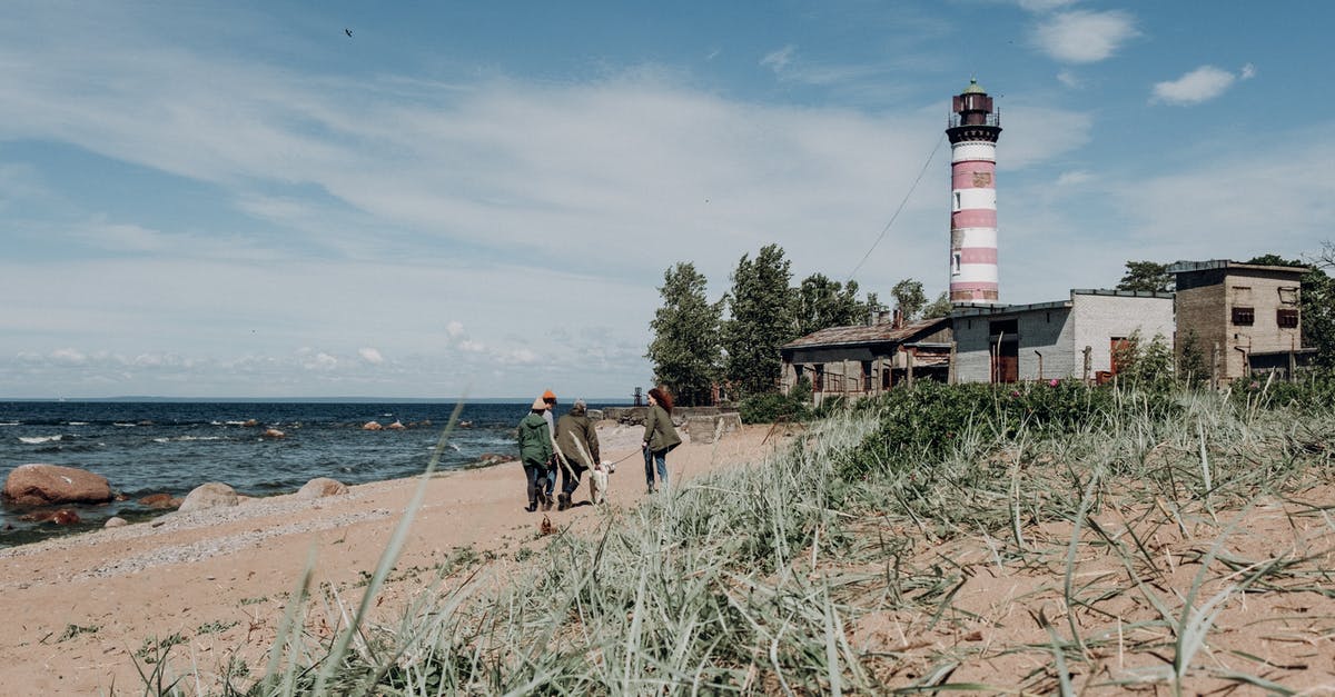 Is Amtrak strict on its pet weight limits? - People Walking on Beach Shore Near Lighthouse Under Blue Sky