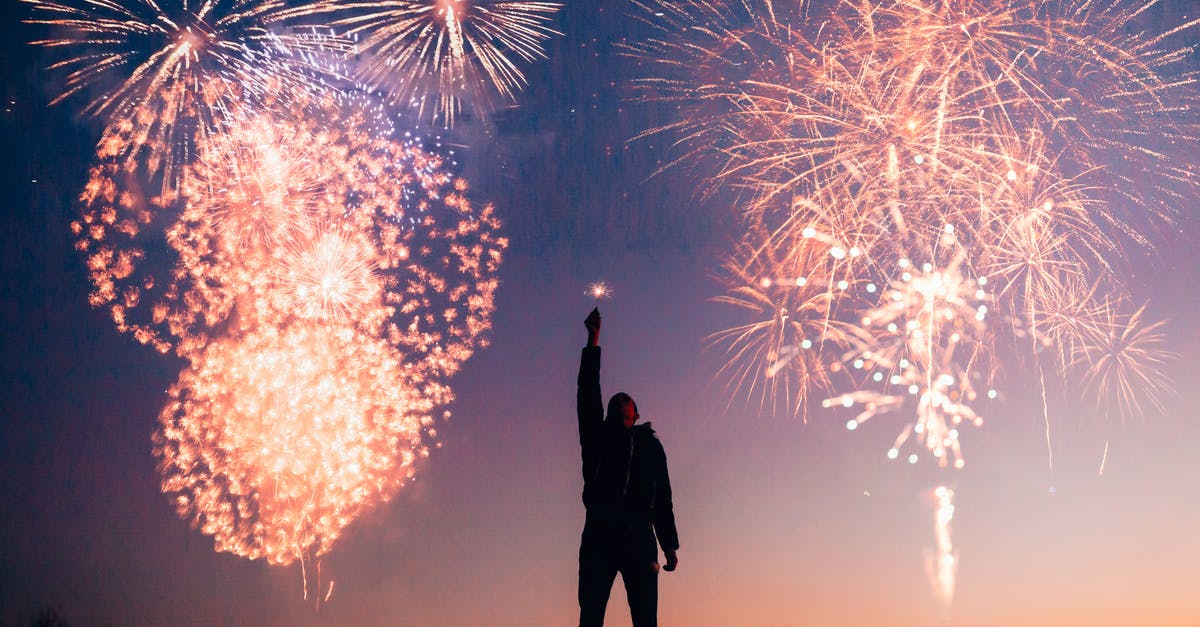 Is Broadway up on New Year's Eve and New Year's Day? - Man With Fireworks