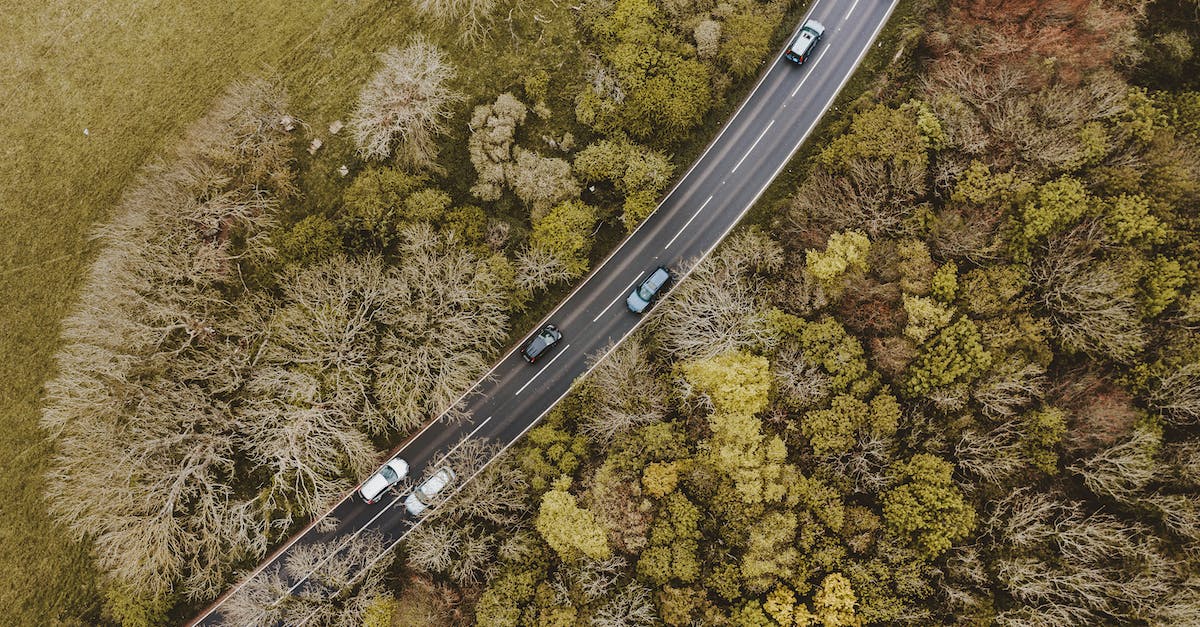 Is it currently possible to drive from Durrës to Berat in Albania on the SH 4? - Aerial Photography of Cars on Road