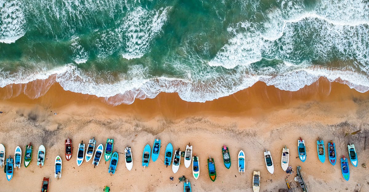 Is it currently safe to travel through Sri Lanka? - Aerial Photography of Boats on Shore