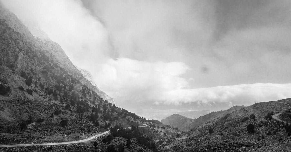 Is it dangerous to drive through Death Valley? - View of Road Running Through Mountain Valley 