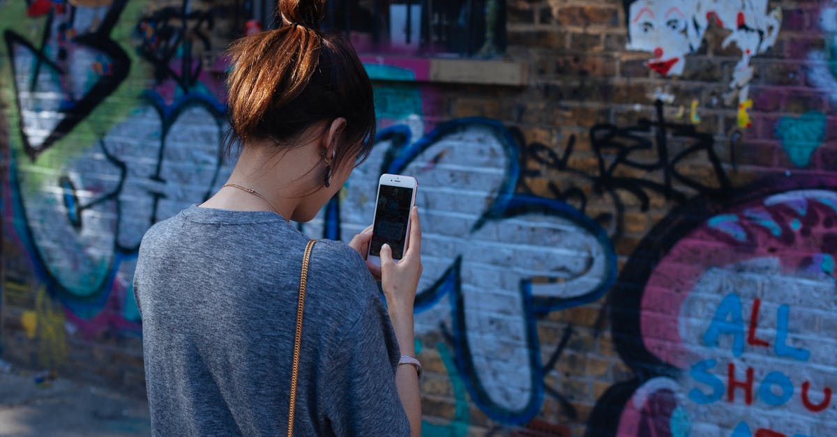 Is it illegal to take a piece of the Berlin Wall? - Woman Taking Picture to Mural Wall