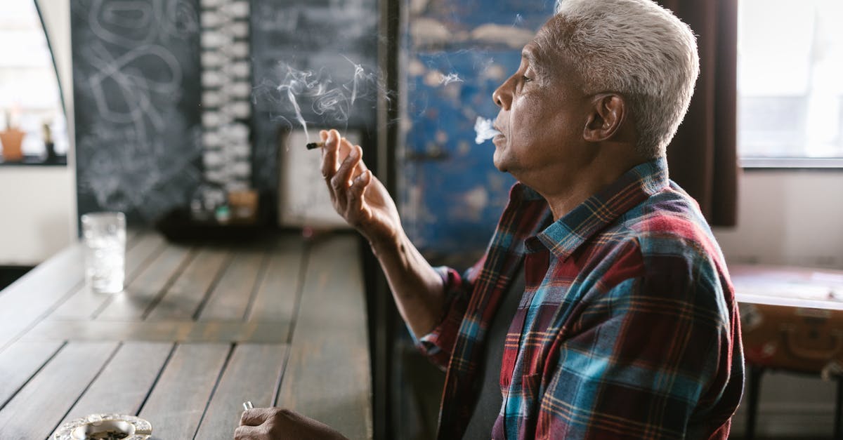 Is it legal to smoke weed in Czech Republic? - Side View Photo of Elderly Man Smoking Pot