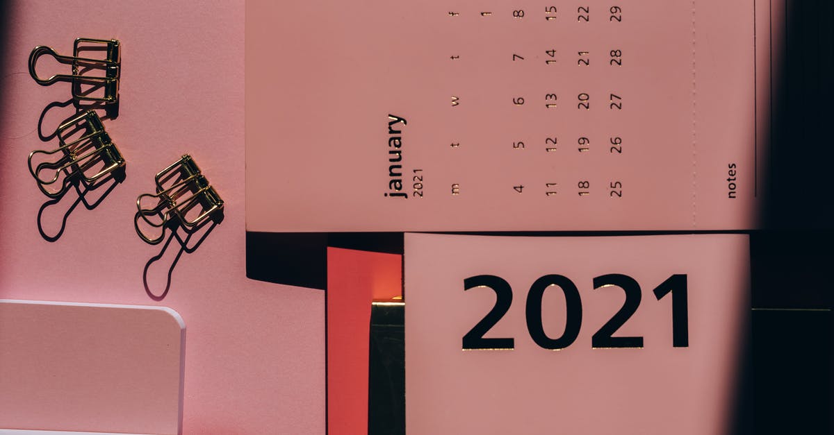 Is it possible to get a Schengen visa and travel one month later from the date of issue? - Overhead view of contemporary calendar with weekly dates near metal clips on office desk