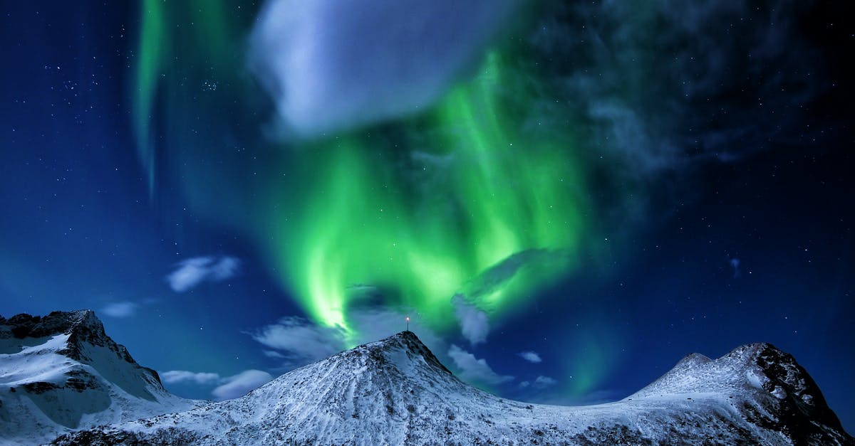 Is it possible to travel to Jan Mayen Island? - Snow Covered Mountain Under Green Sky