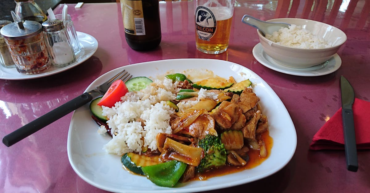 Is it rude to ask if the food contains pork or alcohol? - Dish With Rice on Plate