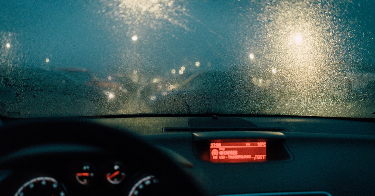 Is it safe to drive at night in the Canadian Rockies? - Photo of Windshield During Rainy Weather