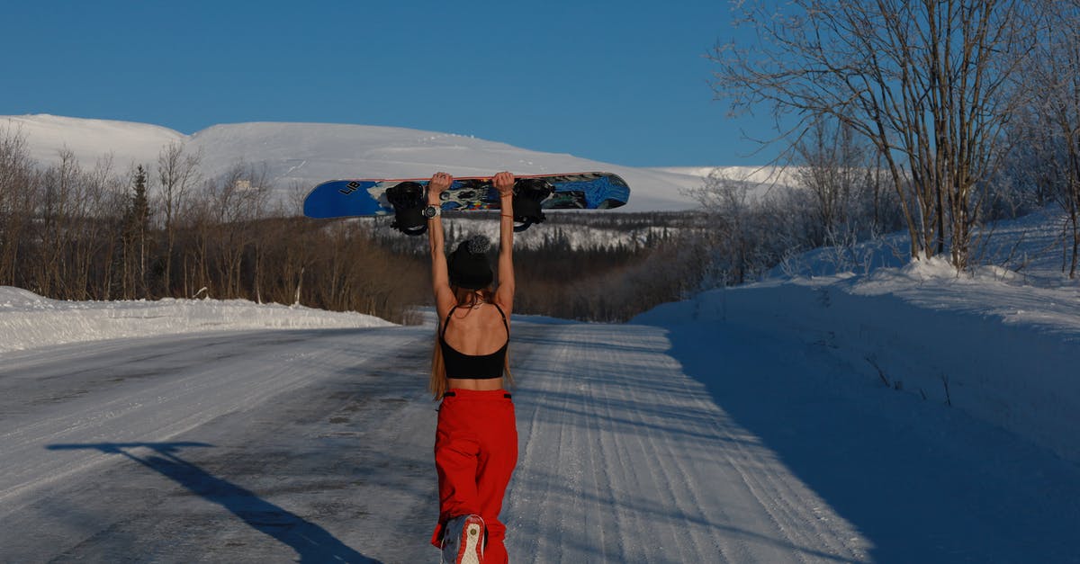 Is it snowing in Moscow in January/February 2020? - Woman in Tank Top Holding Up a Snowboard