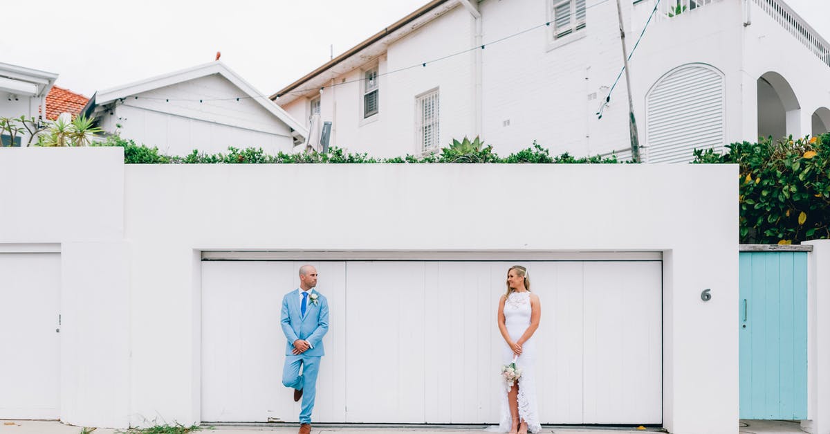 Is marriage certificate required to prove ties to home country? - Man In A Blue Coat Standing Near a Woman Wearing A Wedding Dress