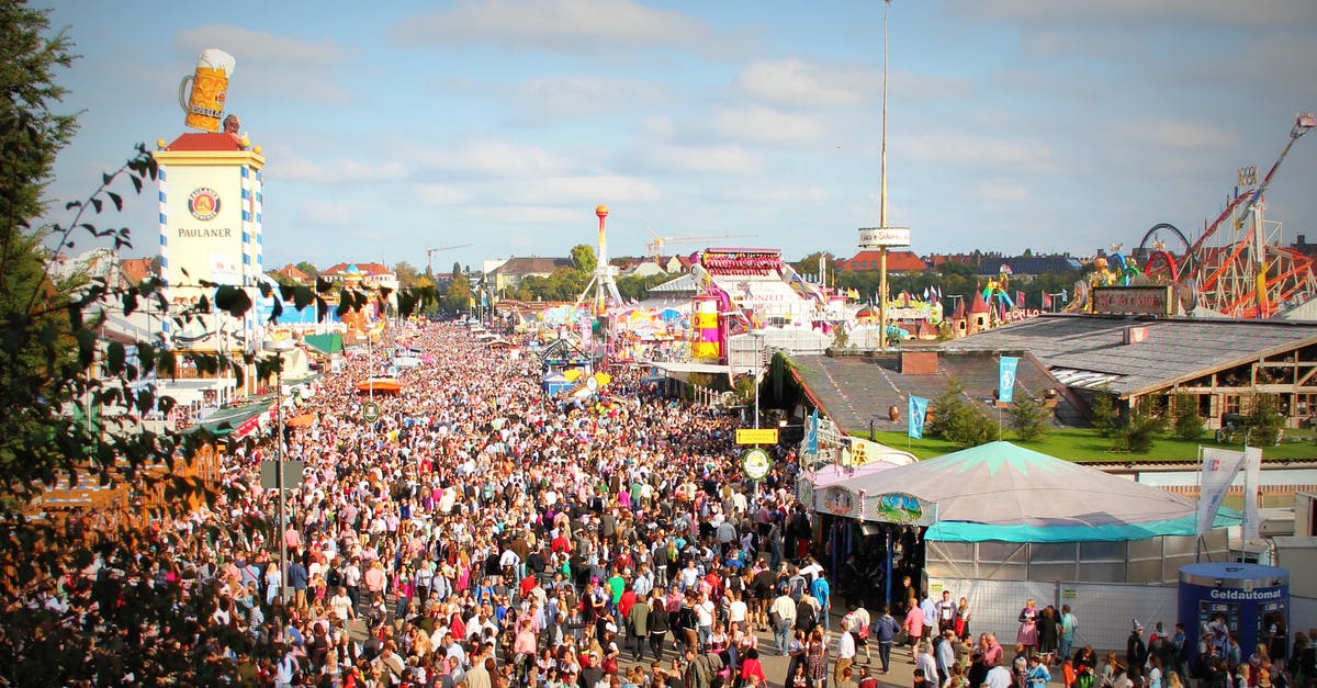 Is Oktoberfest in Munich a dog-friendly event? - Aerial Photography of Group of People
