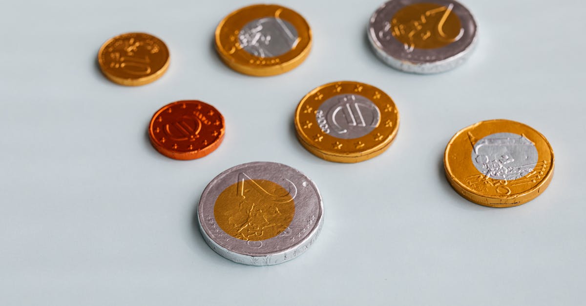 Is the 5 euro coin accepted anywhere? - Set of chocolate euro coins on table